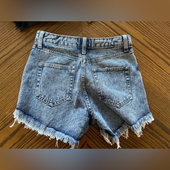 Wild fable denim shorts from target (3 pairs)(purple,black,blue) in size 0/25 - Picture 6 of 6